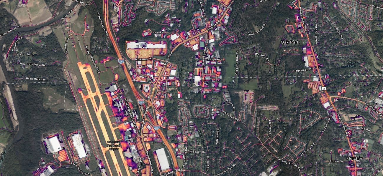 Road impassibility model results: Hurricane Milton, 2024